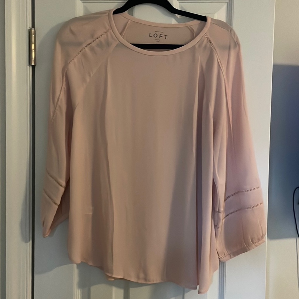 Loft pink blouse